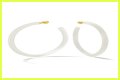 White Hoop Earrings a la Tracee Ellis Ross’ Alison Lou Pair